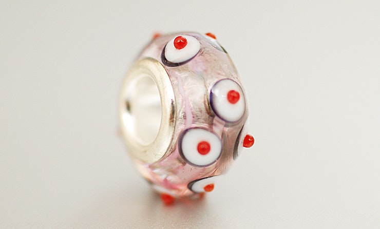Glasperlen für Pandora-Schmuck, mit Metalhülse/ CHF 12.-/Stk. Glasperlen für Pandora-Schmuck, mit Metalhülse/ CHF 12.-/Stk.