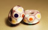 Glasperlen/Beads, 2er Set (Durchm. ca.13mm)  Glasperlen/Beads, 2er Set (Durchm. ca.13mm)