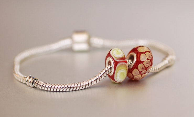 Glasperlen für Pandora-Schmuck mit 925 Silberhülse/ CHF 18.-/Stk. Glasperlen für Pandora-Schmuck mit 925 Silberhülse/ CHF 18.-/Stk.