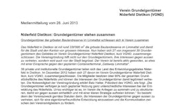 Medienmitteilung , 28. Juni 2013