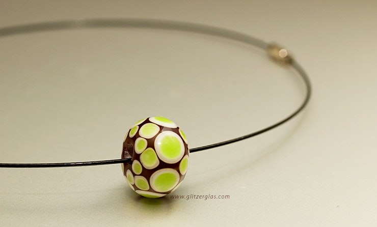 "Springtime" Muranoglasperle am Halsreif (Bestellung Jacqueline) "Springtime" Muranoglasperle am Halsreif (Bestellung Jacqueline)