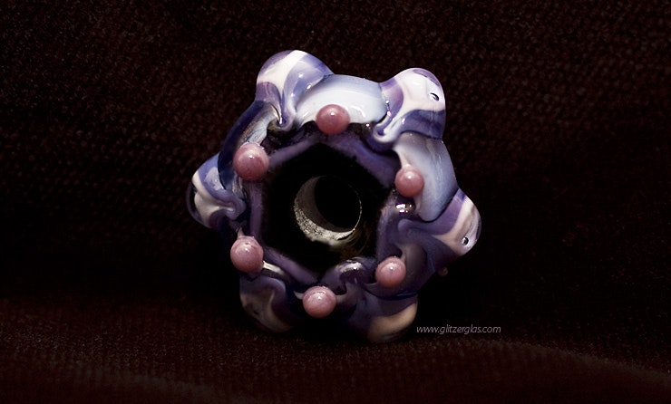 "Violetta" Glasperlenrad (5mm Loch aus CIM-&Muranoglas