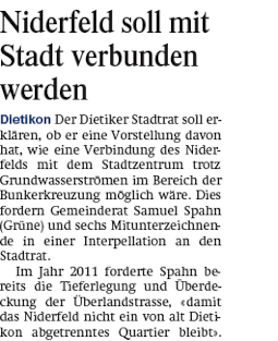 Limmattaler Zeitung 03.01.14