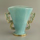 Vase art deco, by Marcel Noverraz partially pure gold decoration H27.5xW29xD14.5cm