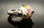 "Dream Flower" Fingerring mit Muranoglasperle (Für Corinne/Frick) "Dream Flower" Fingerring mit Muranoglasperle (Für Corinne/Frick)