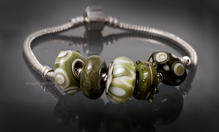 Pandora-/Trollbead-Style-Glasperlen