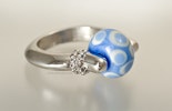 "Babyblue" Fingerring mit Glasperle (verkauft Altstadtmarkt in Bremgarten) "Babyblue" Fingerring mit Glasperle (verkauft Altstadtmarkt in Bremgarten)