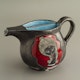 IT092 jug by Marmaca, San Marino 1950's to pour oil & vinegar simultaniously H13.5cm D14cm