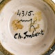 Mark on Menelika vase with signature of C. Imbert