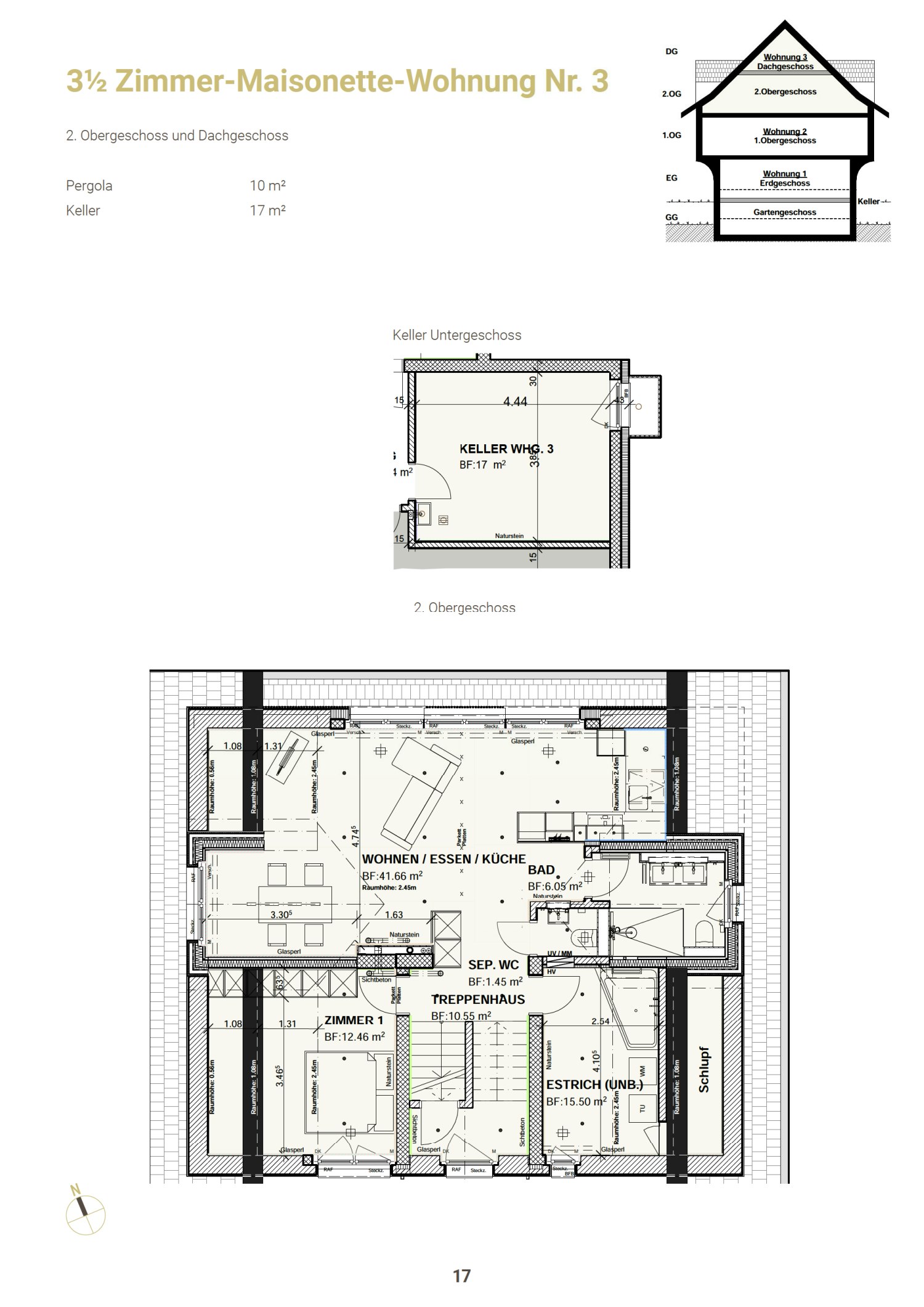 Grundriss Wohnung 3