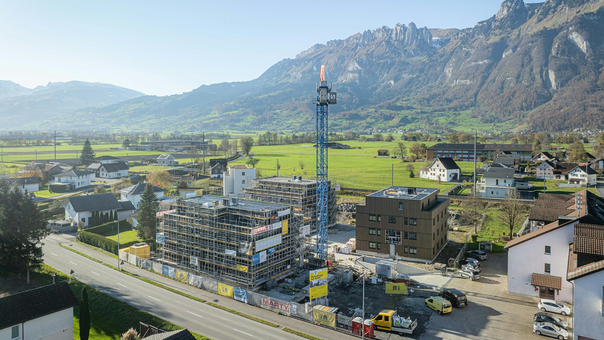 RT Immobilien, Musterwohnung Salez, Drohnenbilder,001