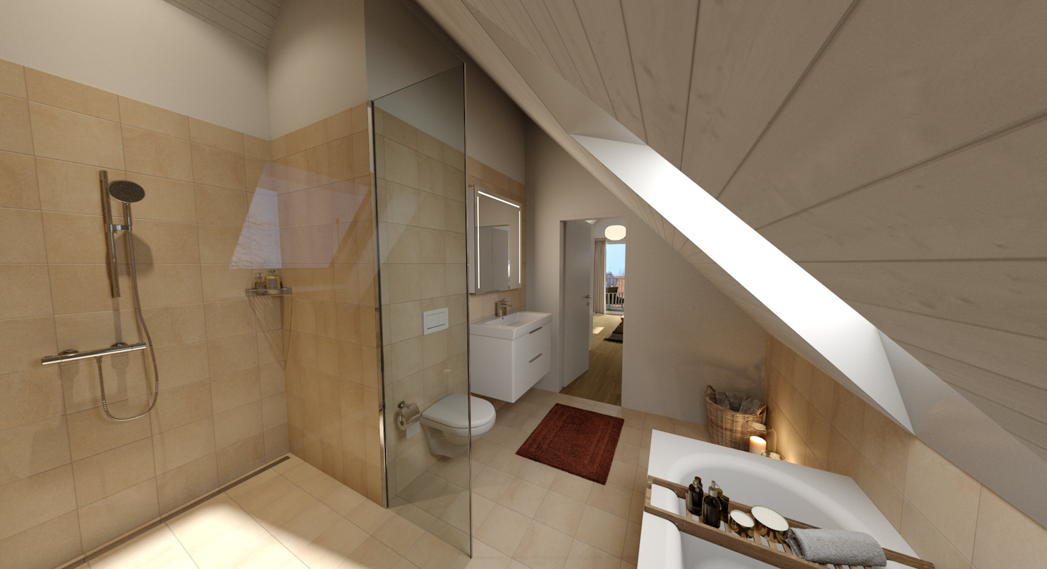 Badezimmer 2. DG Whg. 201