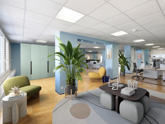 Visualisierung Büro modern