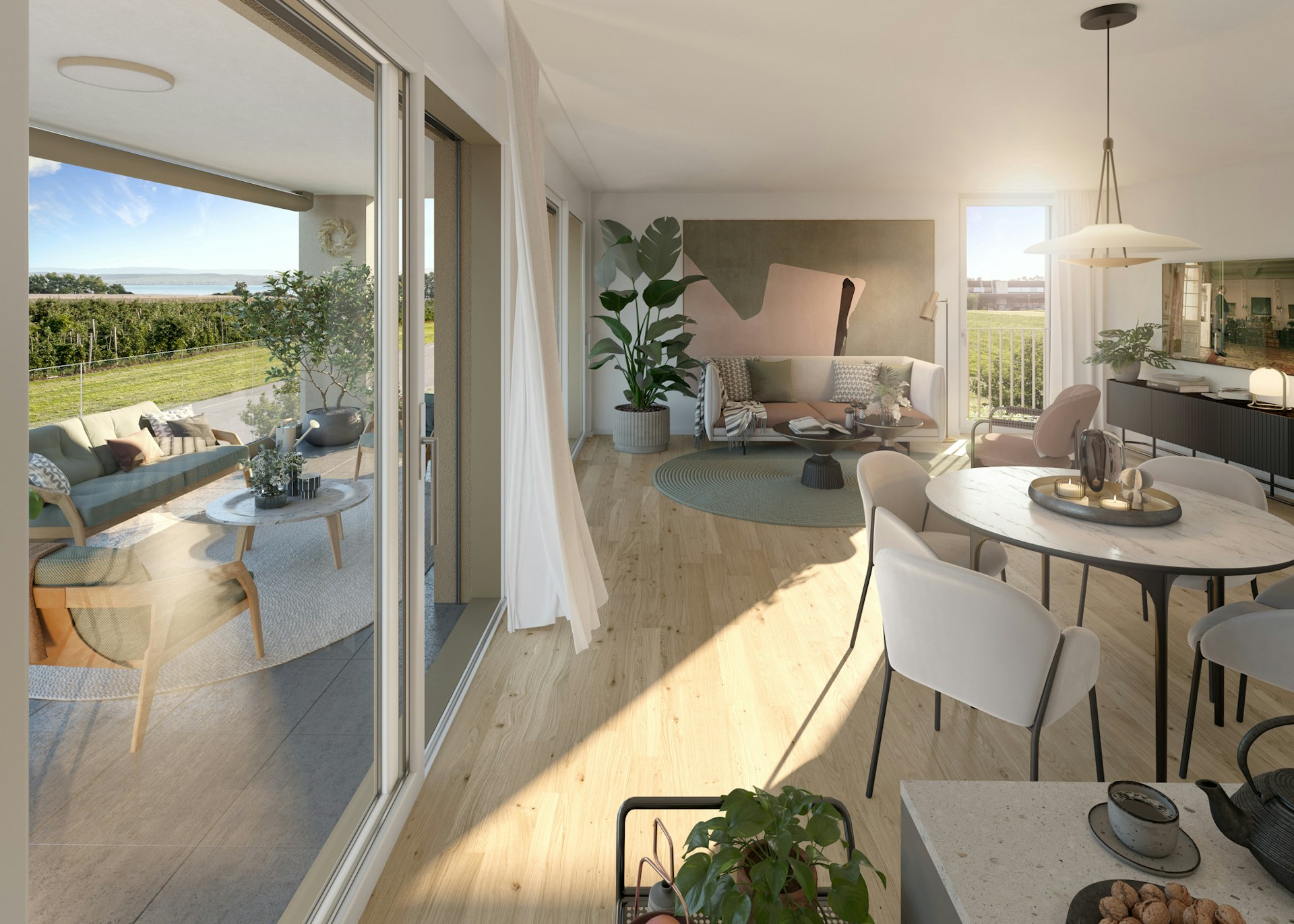 Wohnlichkeit und Grosszügigkeit – das zeichnen die Grundrisse aus. Die Abbildung zeigt die Wohnung D1-2.1. Wohnlichkeit und Grosszügigkeit – das zeichnen die Grundrisse aus. Die Abbildung zeigt die Wohnung D1-2.1.