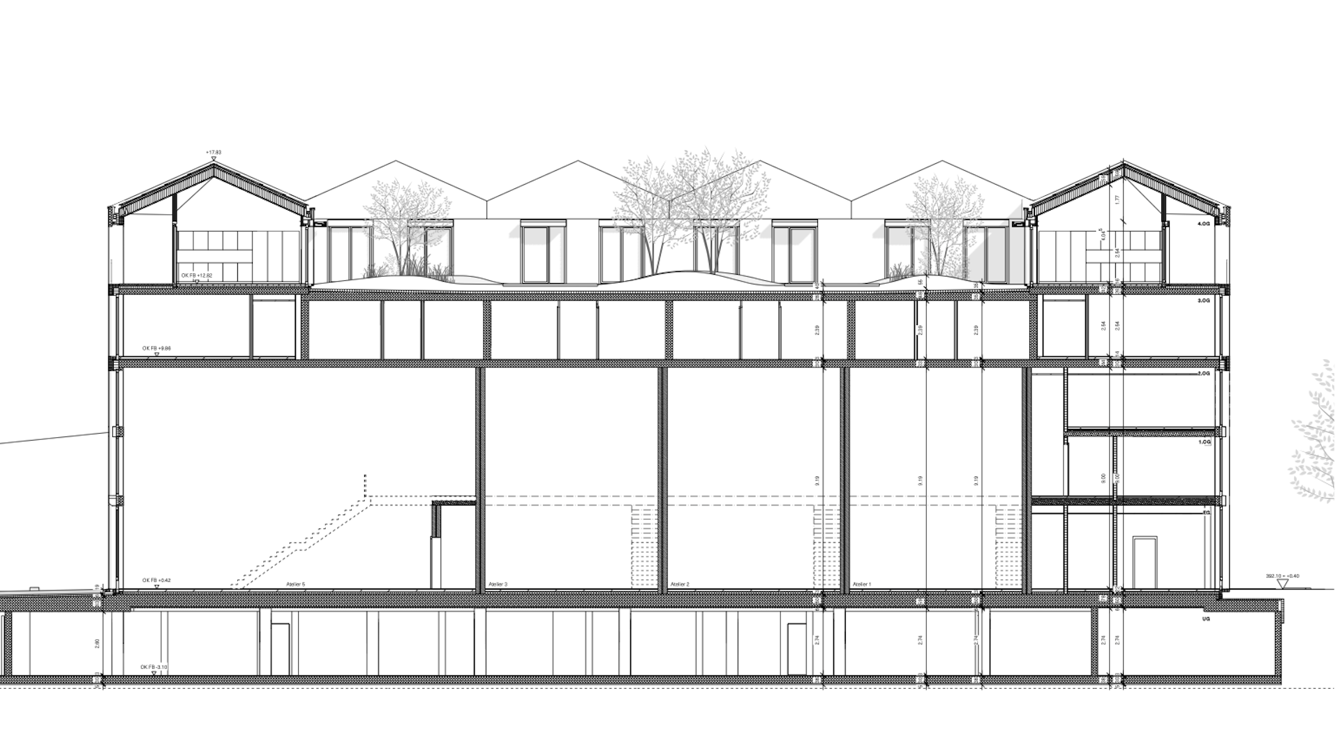 Die Halle bietet die Möglichkeit, Galerien einzubauen. Die Halle bietet die Möglichkeit, Galerien einzubauen.