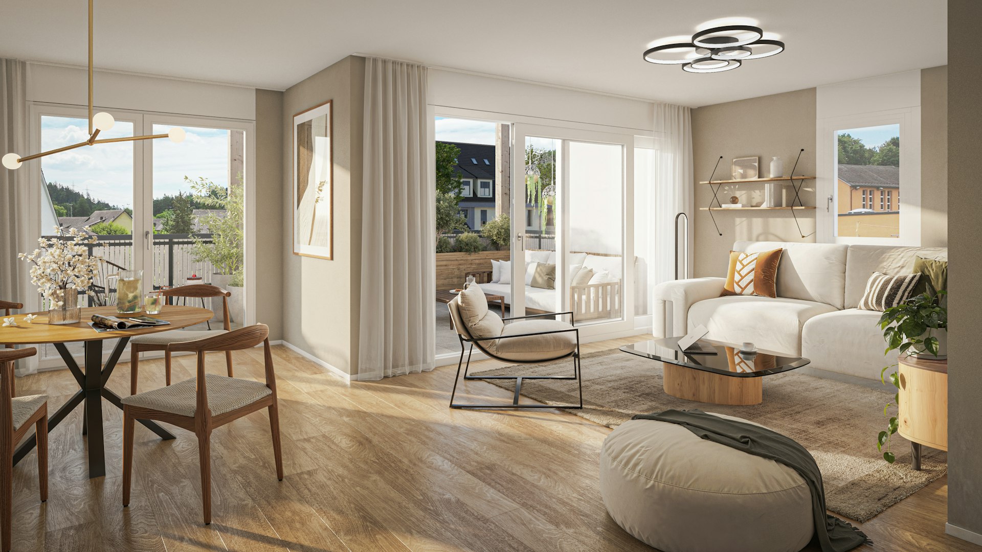 Wohnbereich Whg. 9.102 Wohnbereich Whg. 9.102