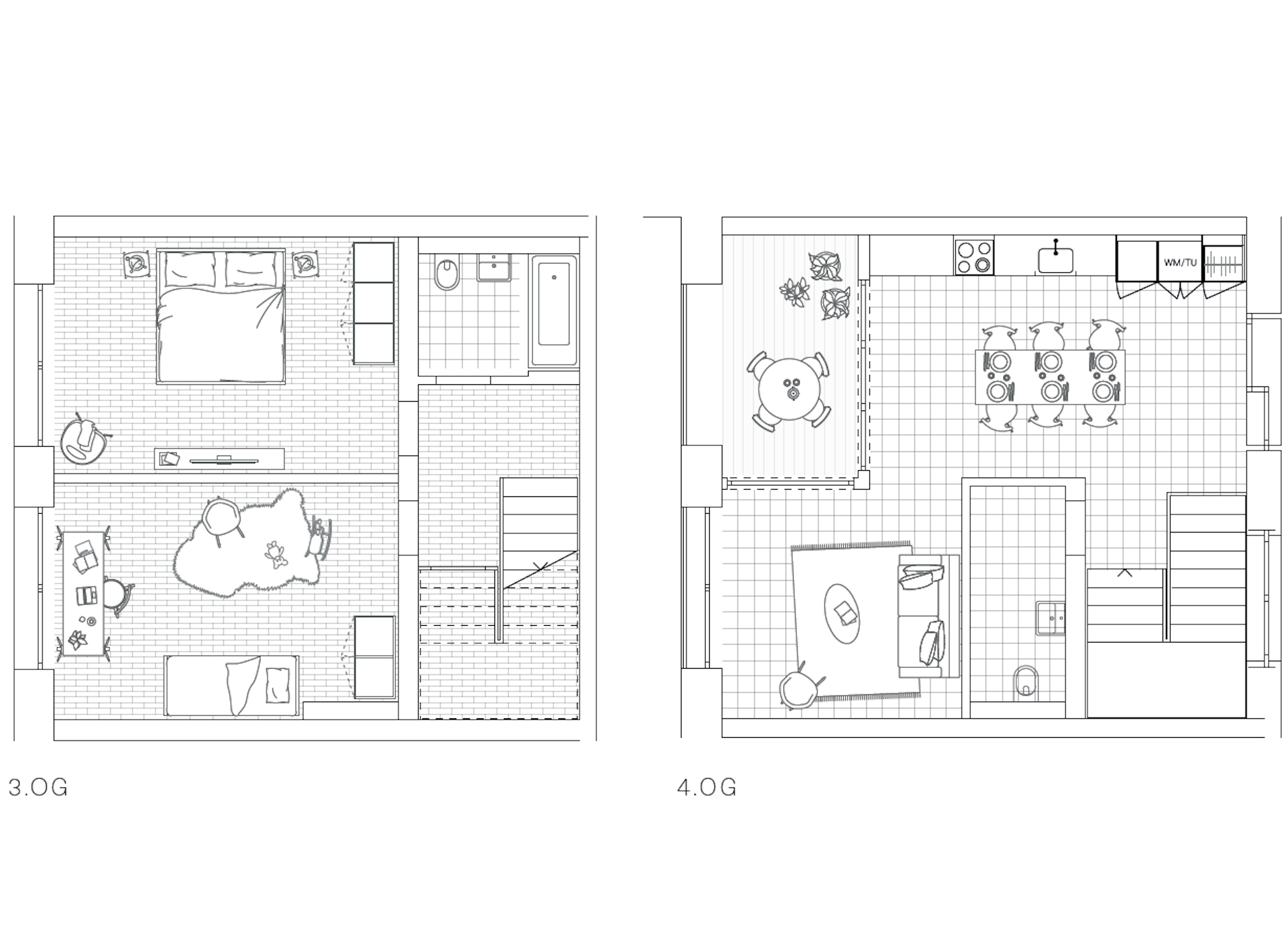 3.5-Zimmer-Maisonette-Wohnung mit Dachgarten auf dem Hallengebäude (Duplex-Atelier). Änderungen der Pläne bleiben bis zur Bauvollendung vorbehalten. 3.5-Zimmer-Maisonette-Wohnung mit Dachgarten auf dem Hallengebäude (Duplex-Atelier). Änderungen der Pläne bleiben bis zur Bauvollendung vorbehalten.