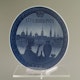 Plate porcelain, jubilee 1775-1975 Royal Copenhagen D18cm